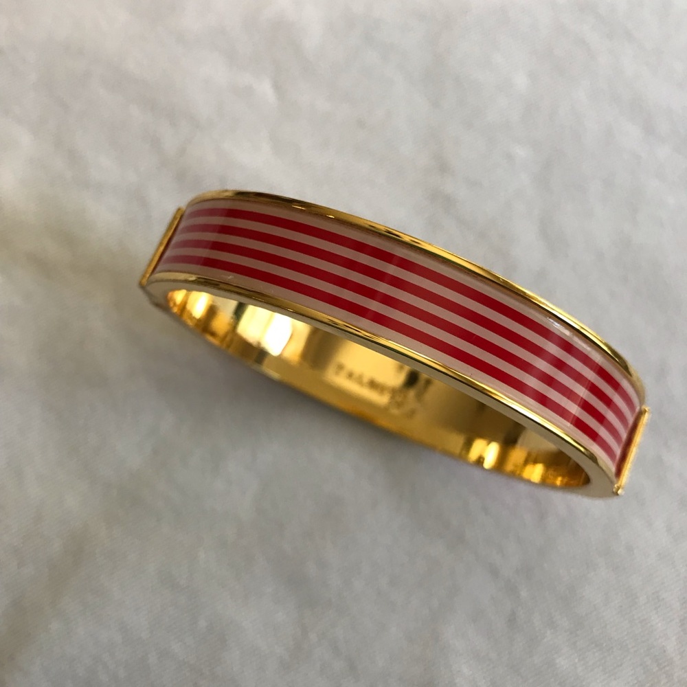 Talbots Pink Striped Bangle - Picture 2 of 2